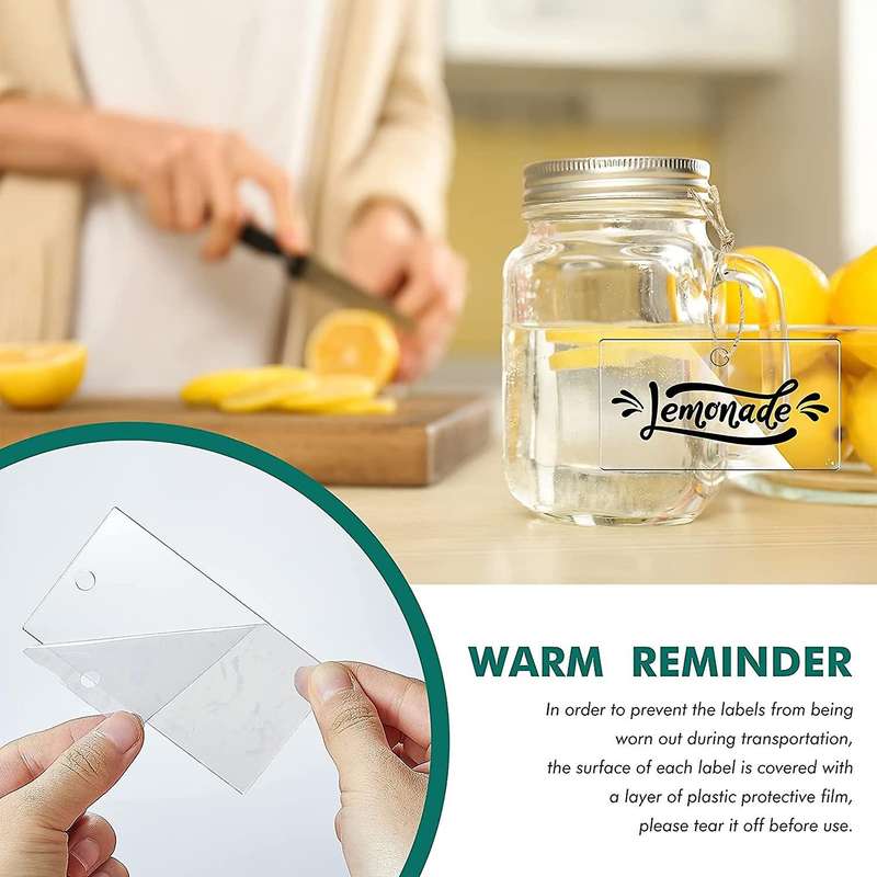 20pcs Hanging Labels Blank with Mark Pen for Storage Bins Kitchen