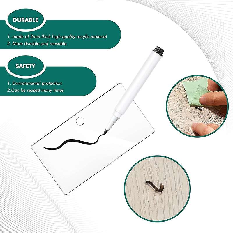 20pcs Hanging Labels Blank with Mark Pen for Storage Bins Kitchen