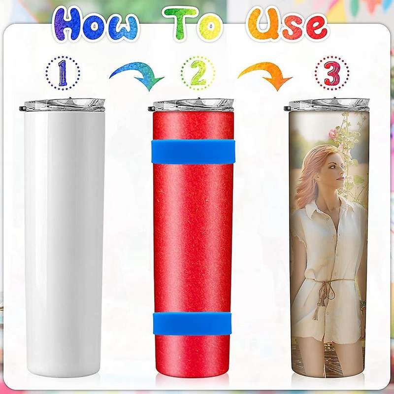 10pcs 65mm Silicone Bands for Bottle Cup Diy