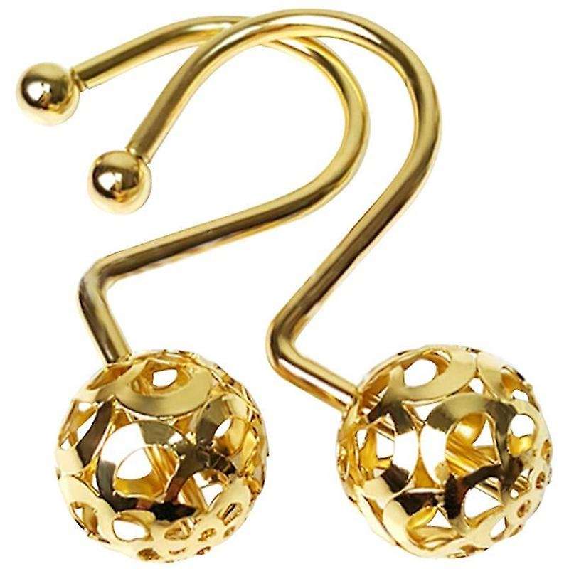 Gold Shower Curtain Hooks Rings,set Of 12 Decor ,metal for Bathroom