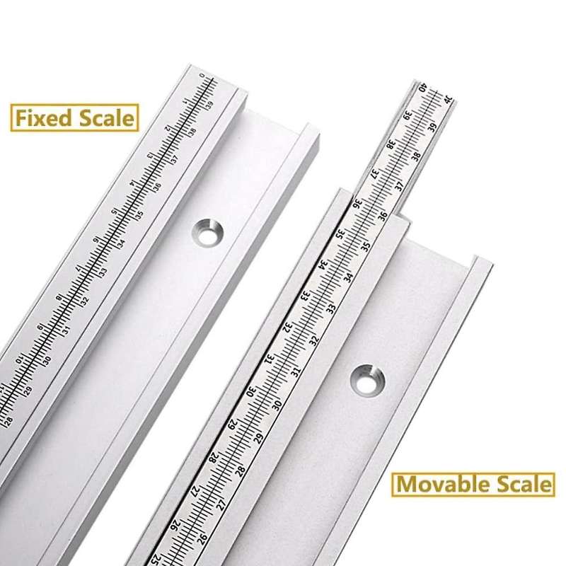 Chute T Track with Scale Alloy Slot 400 Mm Diy Tools(fixed Scale)