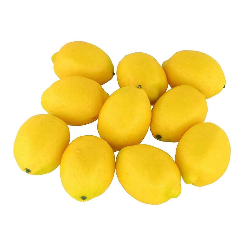12 Pcs Artificial Lemons Fruit Model Lemon Kitchen Party Decoration