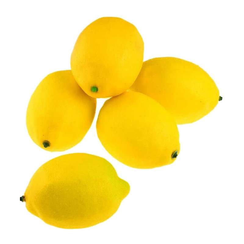 12 Pcs Artificial Lemons Fruit Model Lemon Kitchen Party Decoration