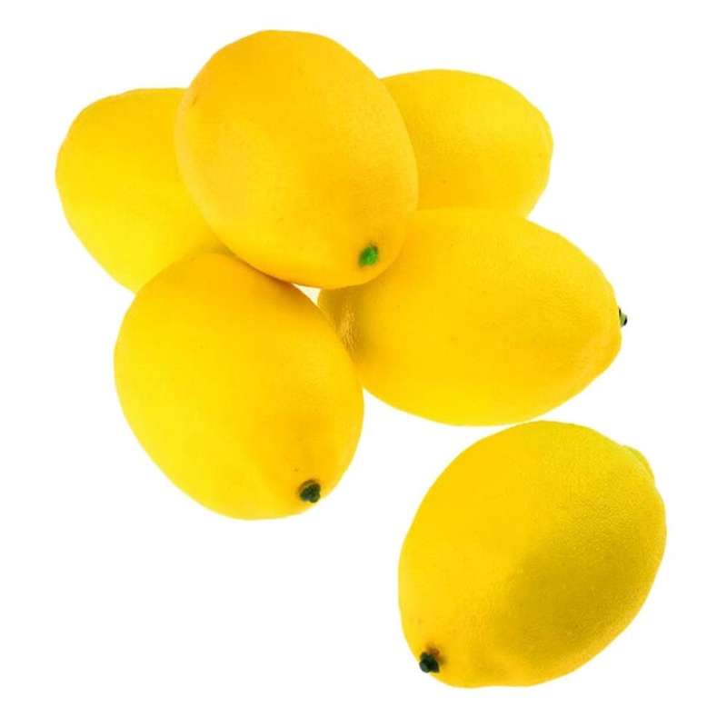12 Pcs Artificial Lemons Fruit Model Lemon Kitchen Party Decoration