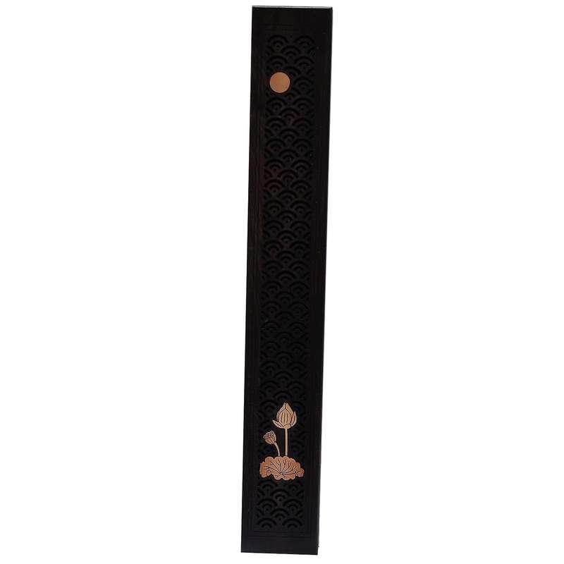 1pcs Black Wooden Incense Holder Incense Coffin Burner C