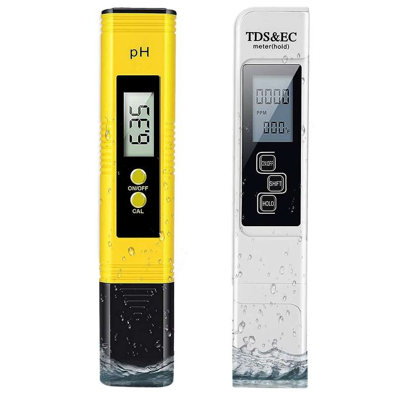 Ph Meter and Tds Meter,digital Water Quality Tester, 0-9990 Ppm