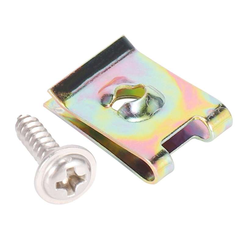 160pcs Fixed Nut Stainless Steel U-shaped 80pcs Set M3 Spring