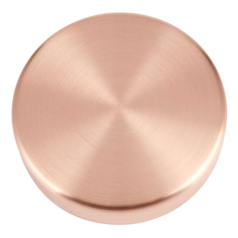 Copper Round Storage Tray Desk Metal Storage Organizer  10cm X 10cm(rose Gold)