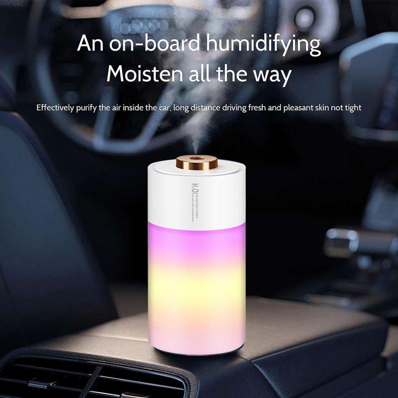 300ml Usb Silent Air Humidifier Aroma Diffuser for Home Car B
