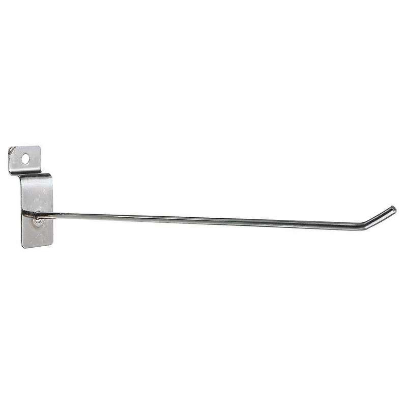 25 X Slatwall Single Hook Pin Shop Display Fitting Prong Hanger 200mm