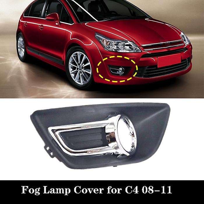 Car Front Fog Lights Cover Hood Shade for Citroen C4 2008-2011 Right