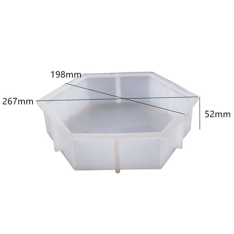Bookends Resin Silicone Mold for Books Home Decoration (hexagon)