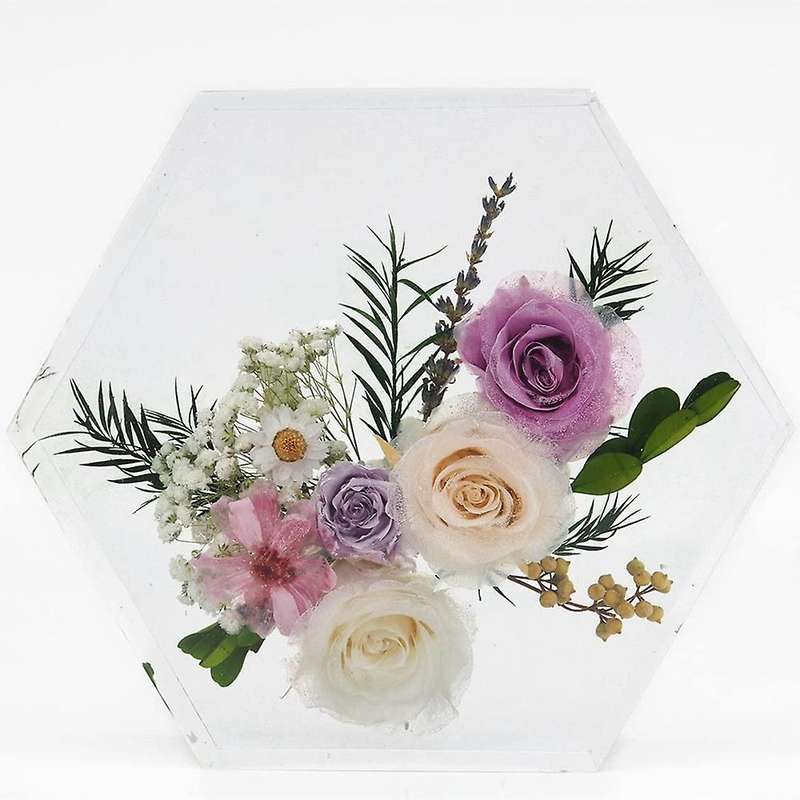 Bookends Resin Silicone Mold for Books Home Decoration (hexagon)