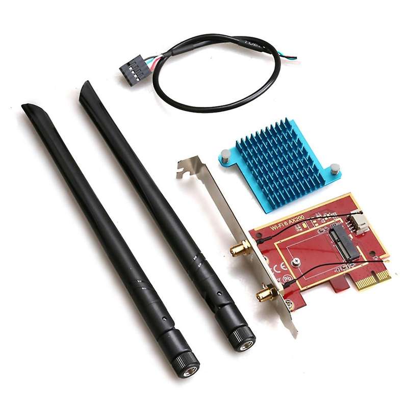 Pcie-1x to M.2 Ngff-ekey Mini Pcie Laptop Wifi Net Card Adapter Card