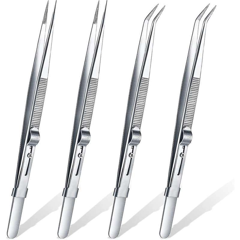 4 Pieces Precision Soldering Tweezer Esd Anti-static Industrial