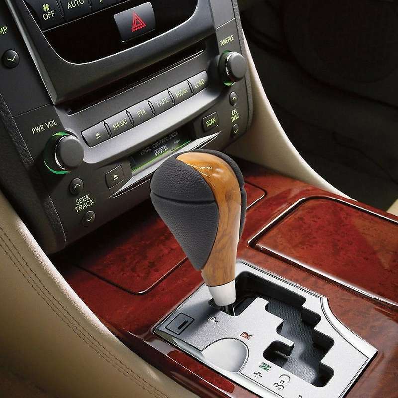 Automatic Gear Stick Knob Shifter Head for Lexus Toyota Yellow Wood