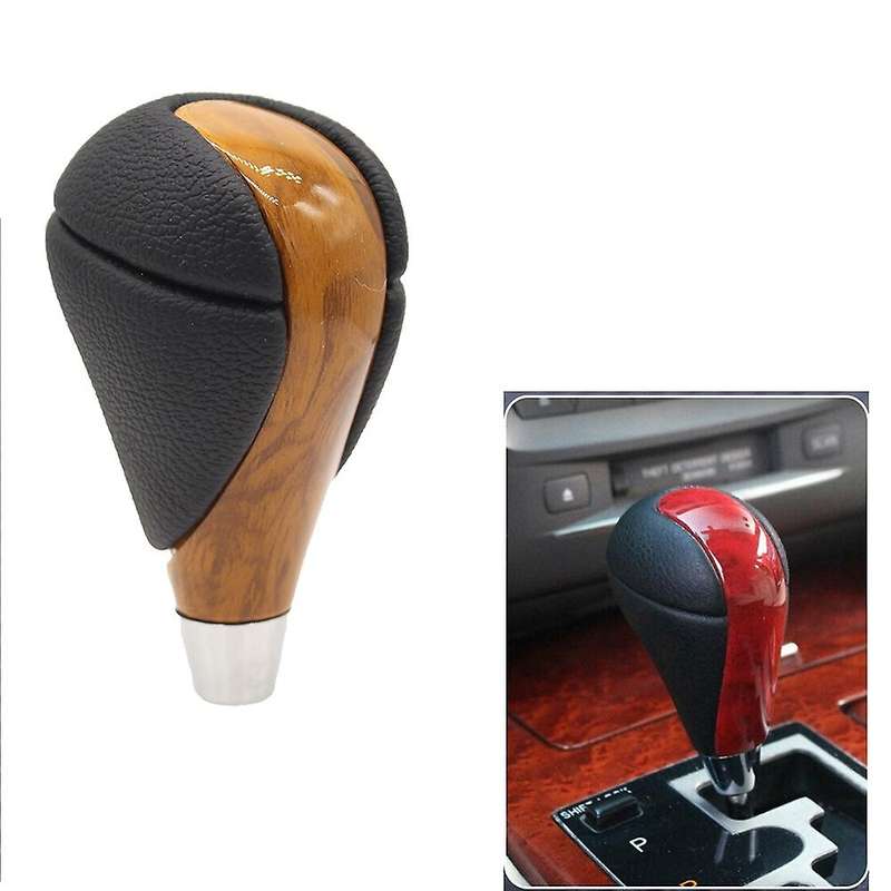 Automatic Gear Stick Knob Shifter Head for Lexus Toyota Yellow Wood