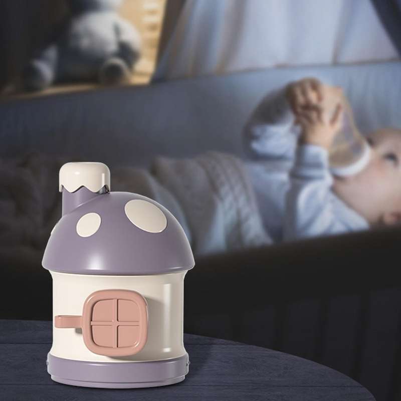 3layers Baby Milk Powder Formula Dispenser,for Travel for Kids Purple