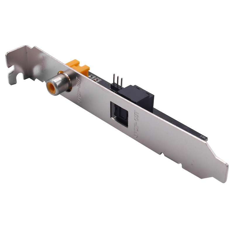 Spdif Optical and Rca Out Plate Cable Bracket Digital Audio Output