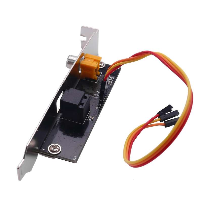 Spdif Optical and Rca Out Plate Cable Bracket Digital Audio Output