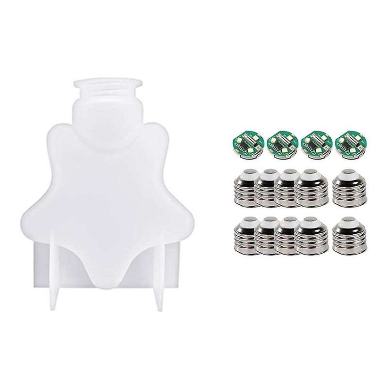 1set Resin Mold for Light Bulb Diy Bulb Crystal Bulb Mold Pentagram