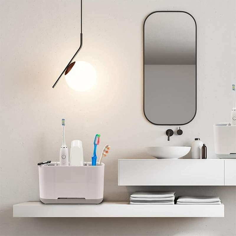 Toiletries Storage Box with Non-slip Bottom, Toothbrush Box