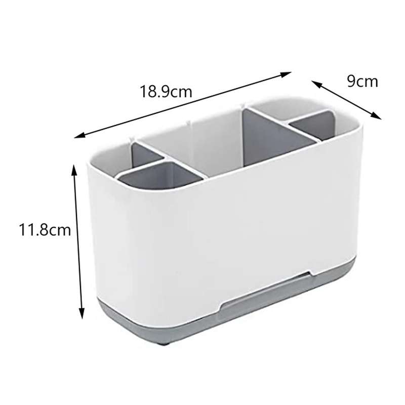 Toiletries Storage Box with Non-slip Bottom, Toothbrush Box