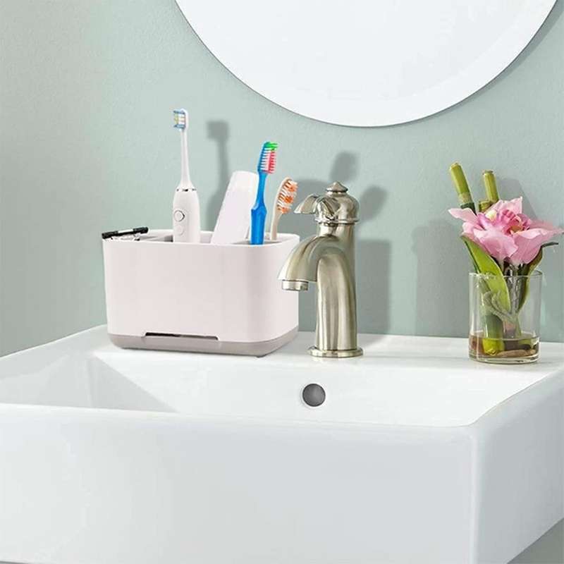 Toiletries Storage Box with Non-slip Bottom, Toothbrush Box