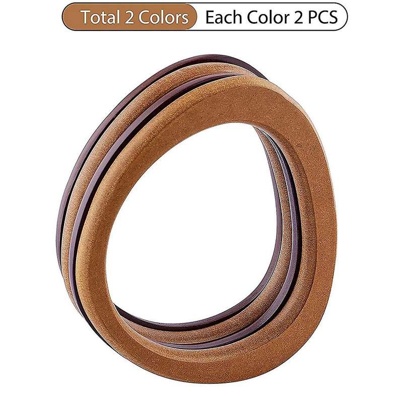 Circle Wooden Handles for Crocheted Knitted Bag Purse Handles