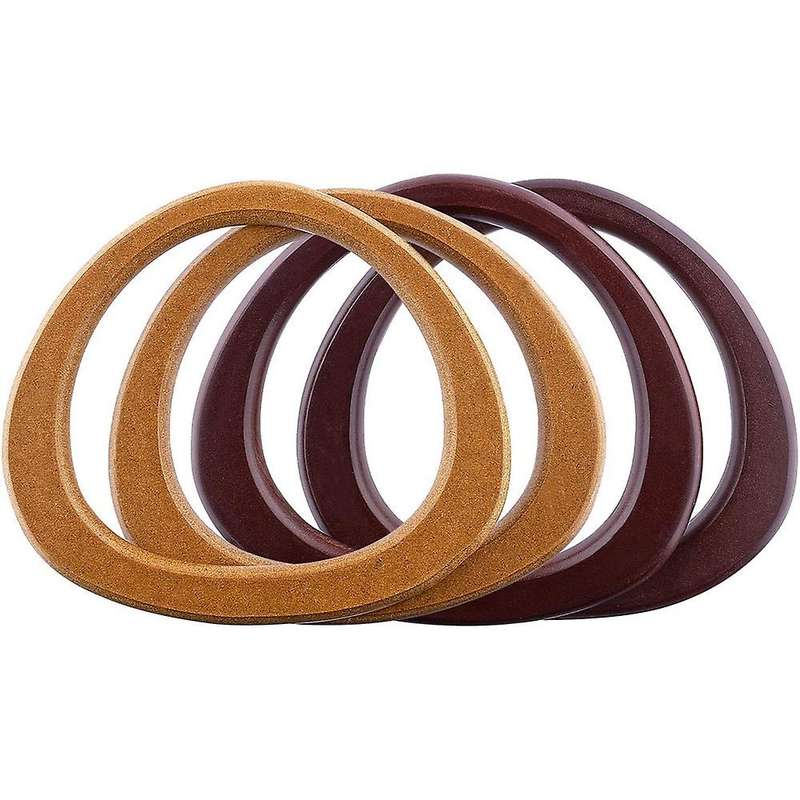 Circle Wooden Handles for Crocheted Knitted Bag Purse Handles