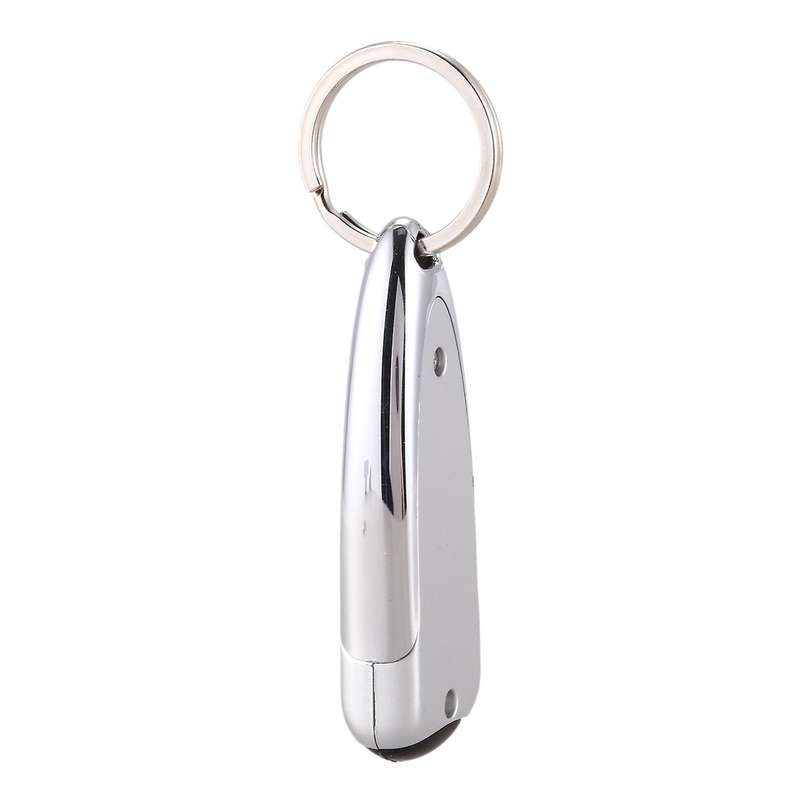 Silver Tone Lcd Anti-static Static Discharger with Metal Keyring
