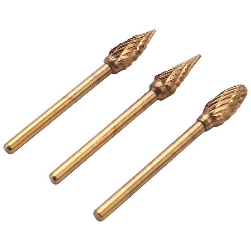 10 Pieces 1/8 (3mm) Shank and 1/4 Inch (6 Mm) Head Tungsten Steel