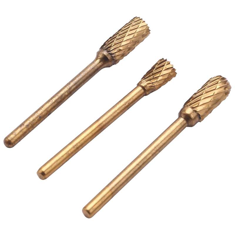 10 Pieces 1/8 (3mm) Shank and 1/4 Inch (6 Mm) Head Tungsten Steel
