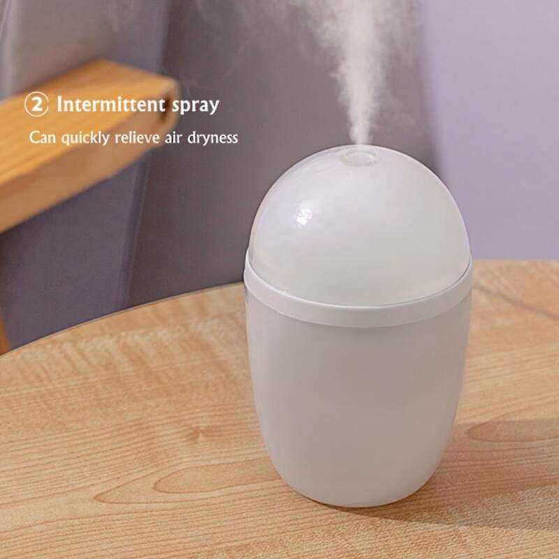 Cool Mist Usb Humidifier with Adjustable Mist Mode, 280ml Auto ,white