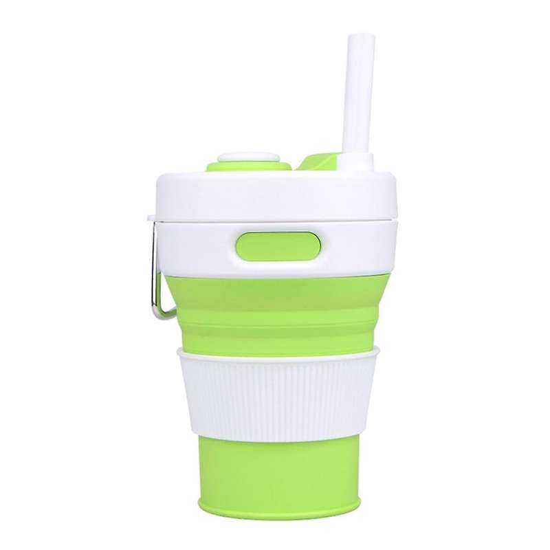 Collapsible Coffee Cup, Portable Foldable Travel Mug, 15.8ozl,green