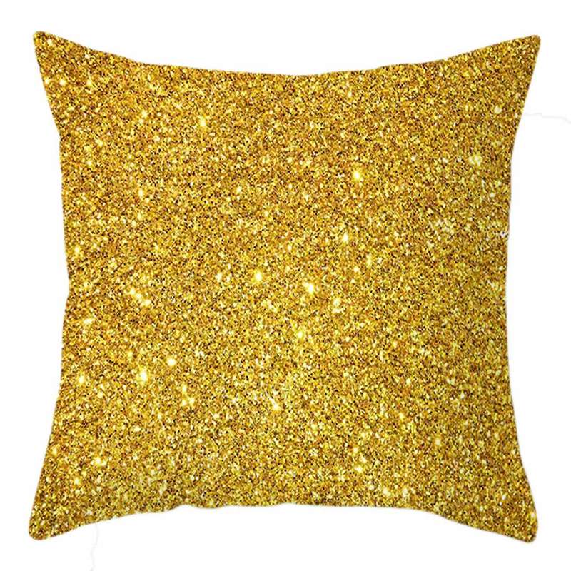 4pieces Gilt Pattern Digital Printing Pillowcase Sofa Car Home Decor Gold