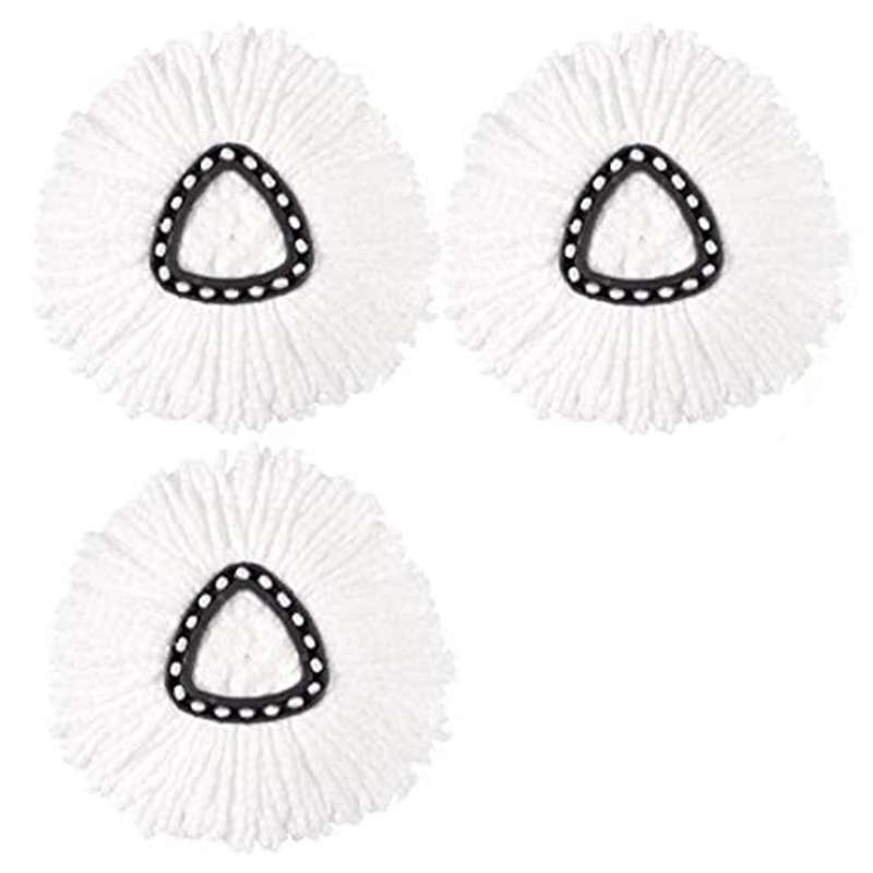 Rotating Mop Head Triangular Cotton Yarn Head Mop Replacement Cloth