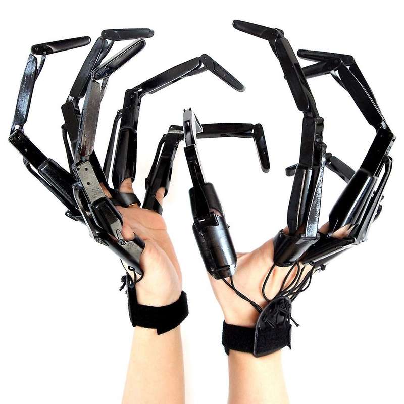 3d Articulated Fingers Extensions Halloween Finger Decoration,left