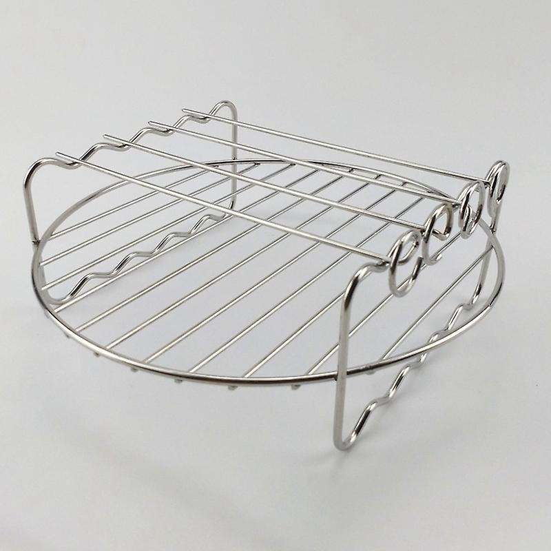 For Airfryers Household Double-layer Air Fryer Rack Five-needle Round