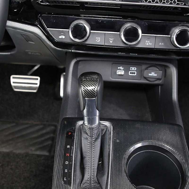 Carbon Fiber Gear Head Knob Shift Cover for Honda Civic 2022 11th