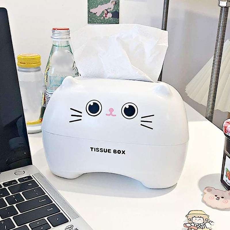 Kosmetiktcherbox,taschentuchspender Papierhandtuch Box (wei)