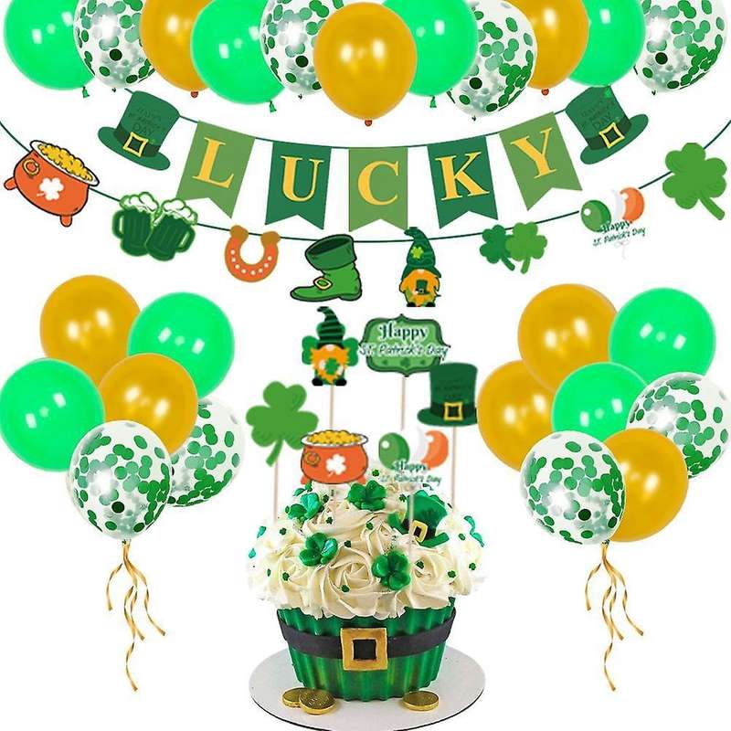 St. Patrick's Day Balloon Party Decoration and Arrangement Supplies B