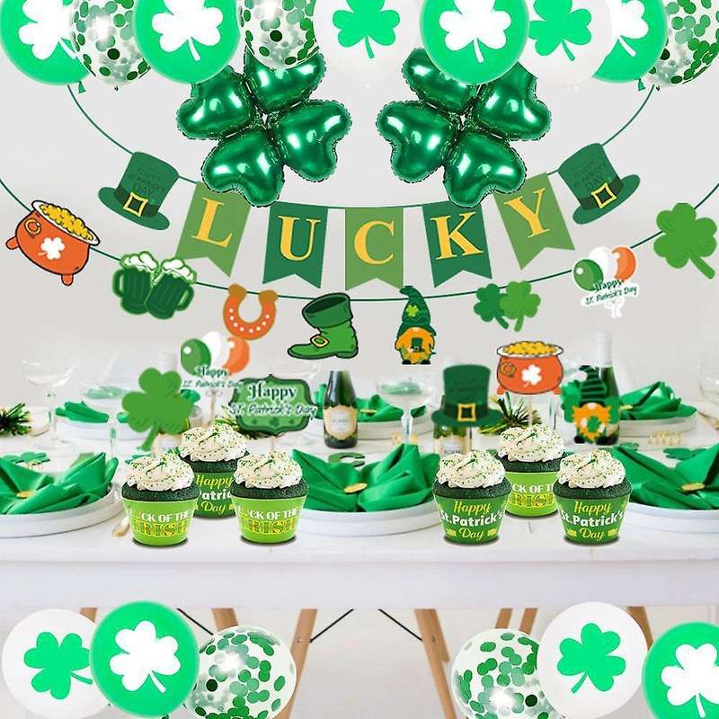 St. Patrick's Day Balloon Party Decoration and Arrangement Supplies B