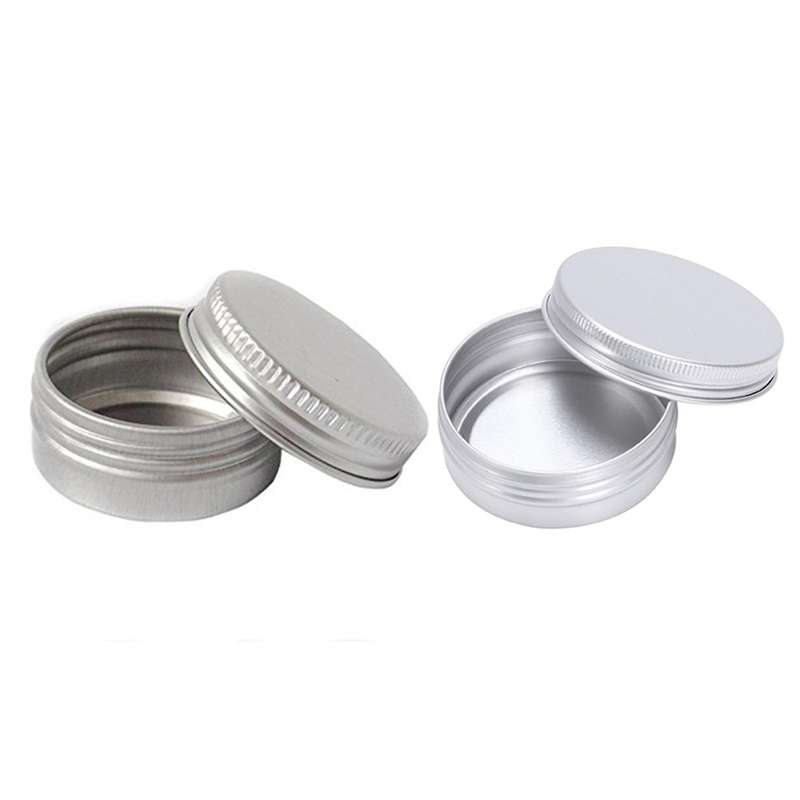 12 X 50ml Aluminium Make Up Pots 50ml Capacity