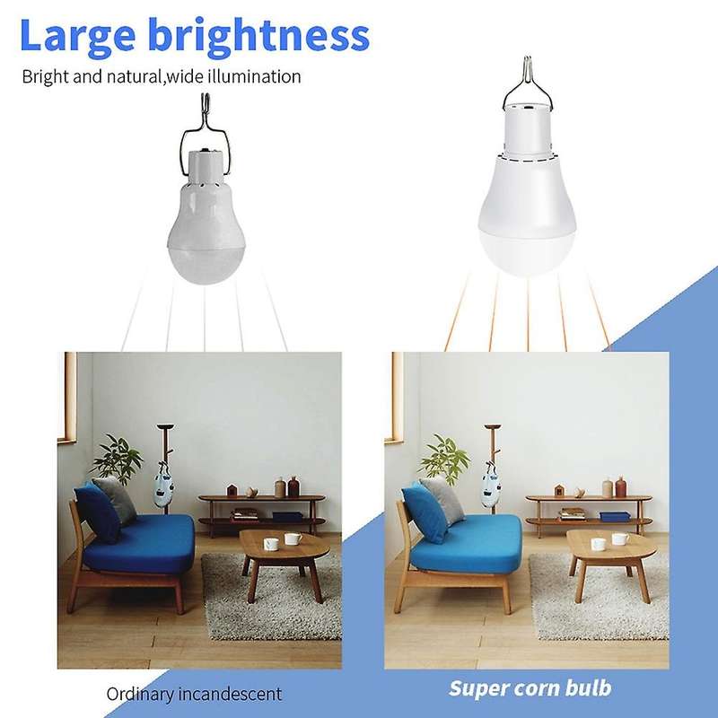 Portable Solar Light 15w Bulb Led Lamp Usb Rechargeable Solar Light