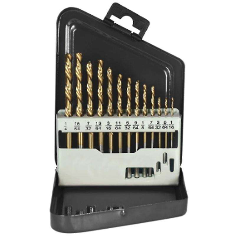 13pcs Left Handed Drill Bit Set Drill Bits for Metal Power Tools