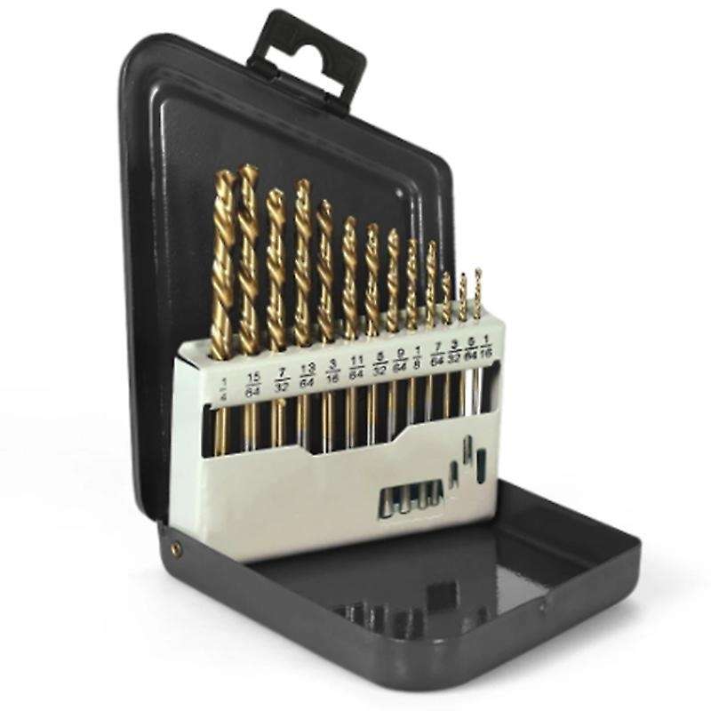 13pcs Left Handed Drill Bit Set Drill Bits for Metal Power Tools