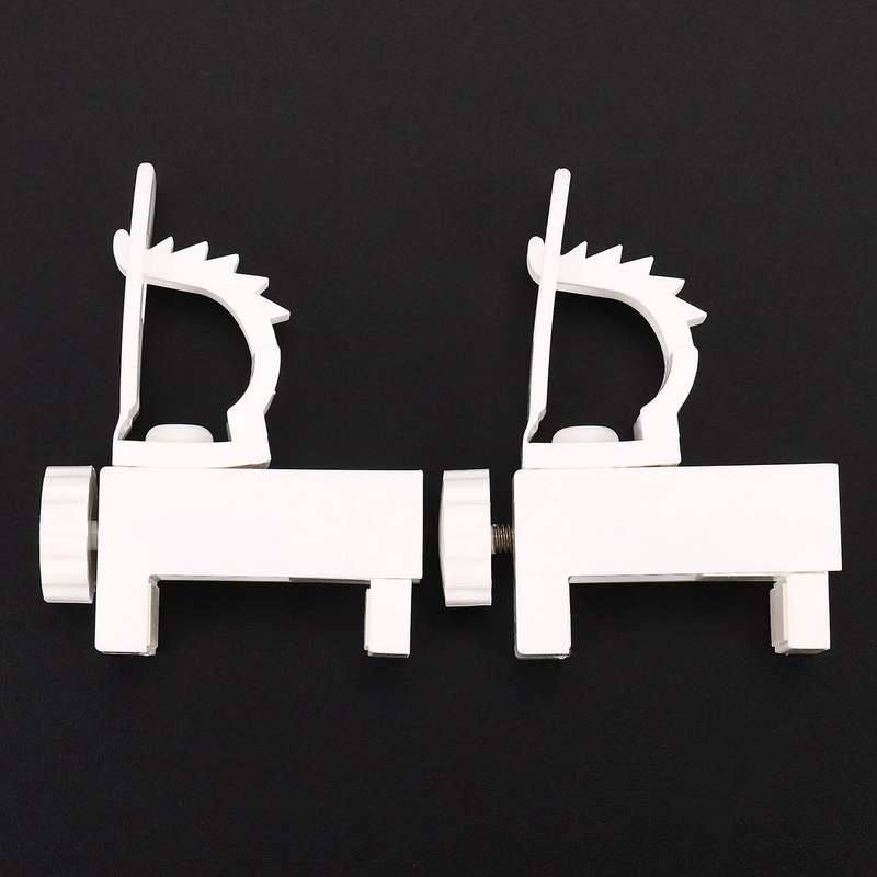 6pcs Adjustable Crossbar Rod Support Clamp Holder Hanging Hook