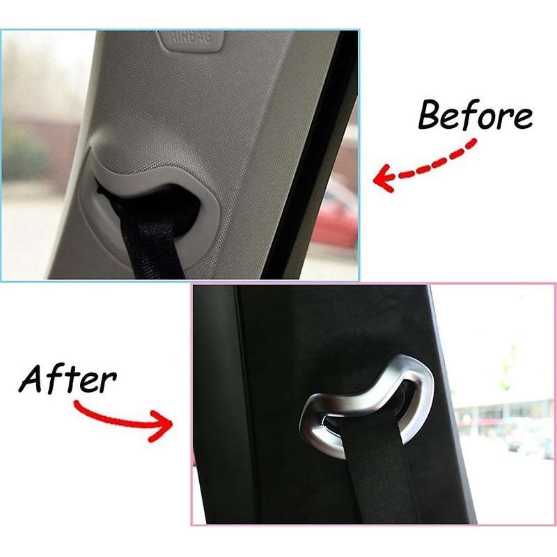 For -bmw X5 X7 2019 2020 Car Seat Belt Adjustment Cover Silver