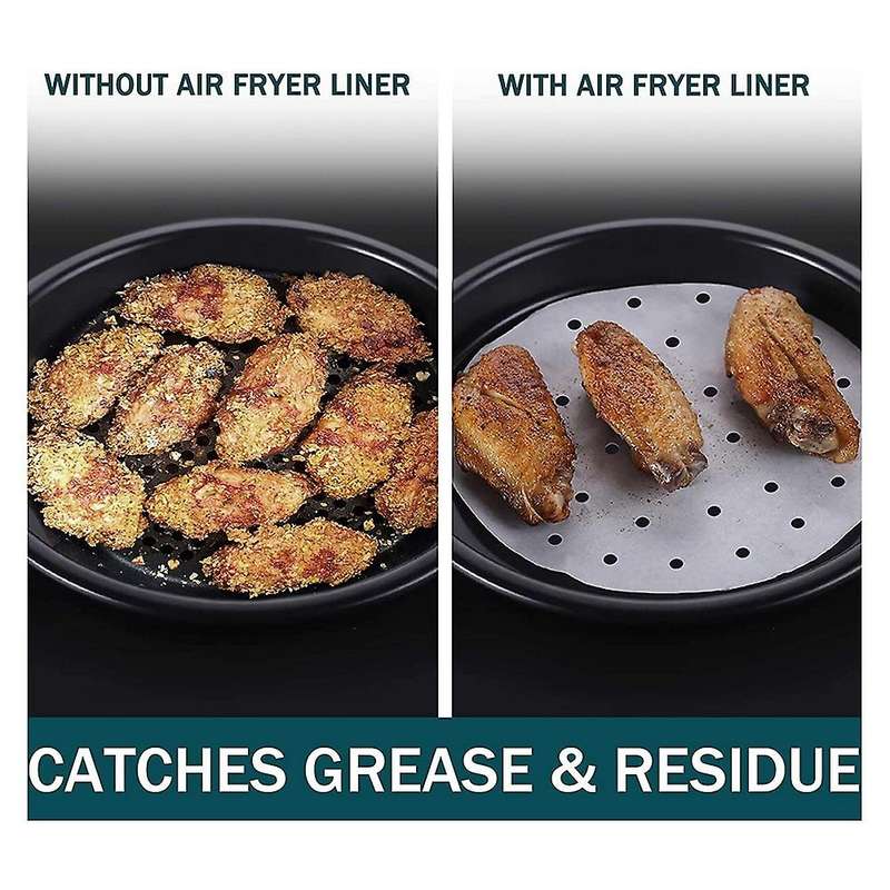 200pcs Air Fryer Liners,9 Inch Perforated Parchment Paper Sheets